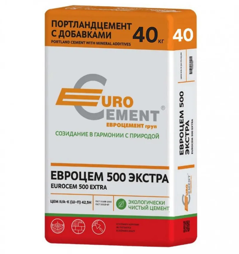 Цемент Евроцемент М500 50кг