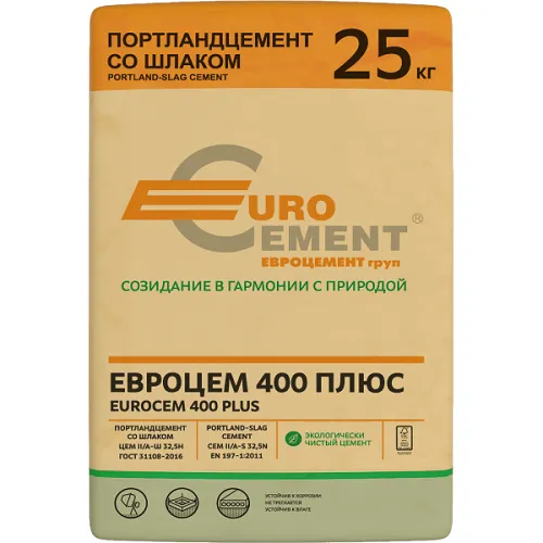 Цемент Евроцемент М400 25кг